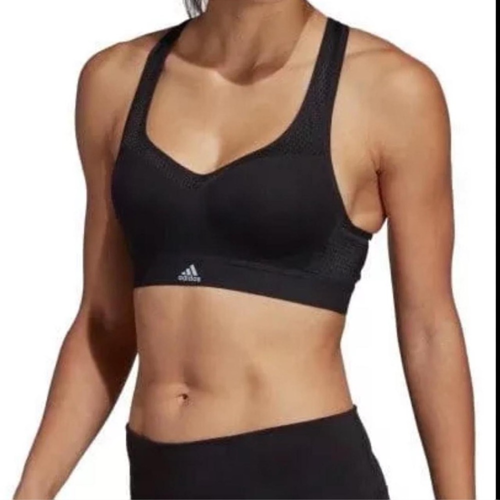 Adidas Women's Sleek Black Sports Bra